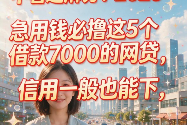 不看芝麻分!2026急用钱必撸这5个借款7000的网贷,信用一般也能下