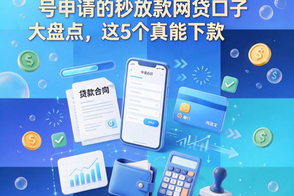 黑户必看!2026年凭手机号申请的秒放款网贷口子大盘点,这5个真能下款