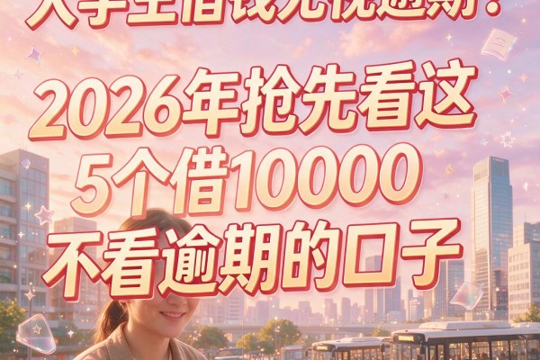 大学生借钱无视逾期?2026年抢先看这5个借10000不看逾期的口子