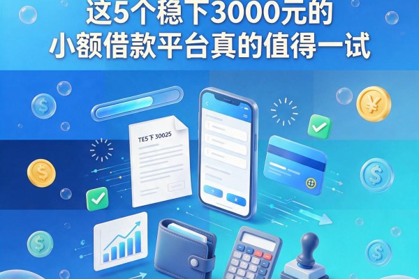 小额贷款软件可以贷！这5个稳下3000元的小额借款平台真的值得一试