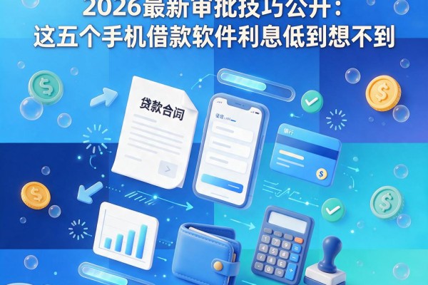 黑户征信不好急需1000元?2026最新审批技巧公开:这五个手机借款软件利息低到想不到
