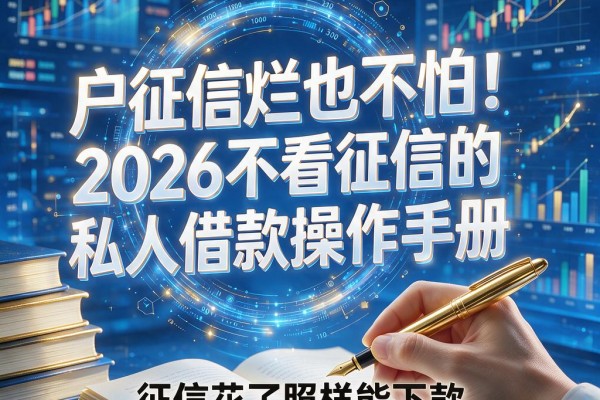 黑户征信烂也不怕!2026不看征信的私人借款操作手册,征信花了照样能下款