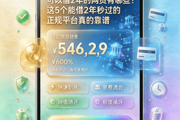 可以借2年的网贷有哪些？这5个能借2年秒过的正规平台真的靠谱