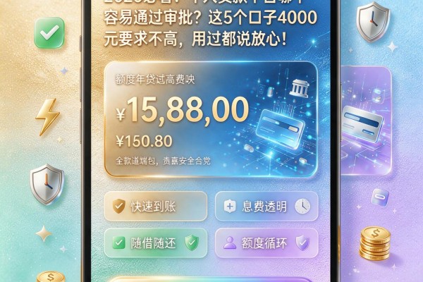 2026必看!个人贷款平台哪个容易通过审批?这5个口子4000元要求不高,用过都说放心!