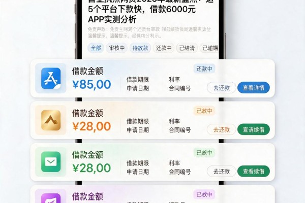 营业执照网贷2026年最新盘点:这5个平台下款快,借款6000元APP实测分析
