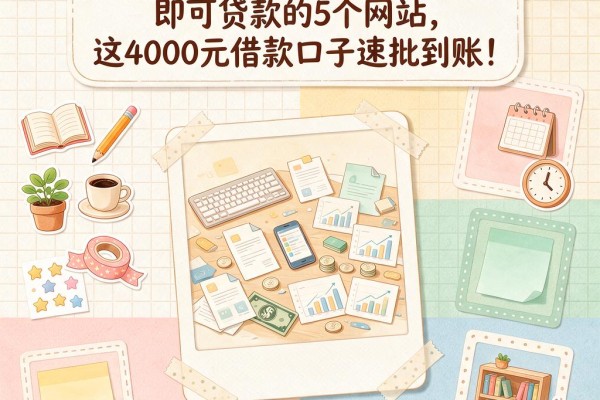 征信有逾期?2026凭身份证即可贷款的5个网站,这4000元借款口子速批到账!