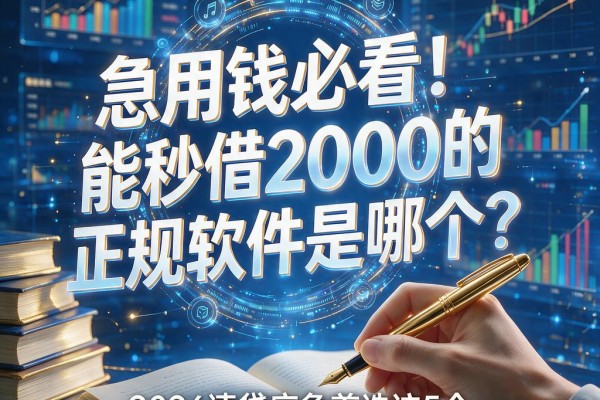 急用钱必看!能秒借2000的正规软件是哪个?2026速贷应急首选这5个周期长的芝麻信用贷款