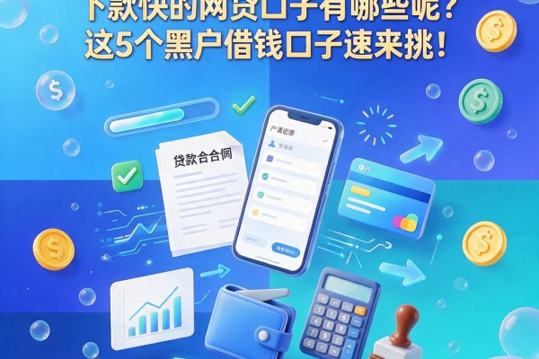 黑户必看！2026年随借随还、下款快的网贷口子有哪些呢？这5个黑户借钱口子速来挑！