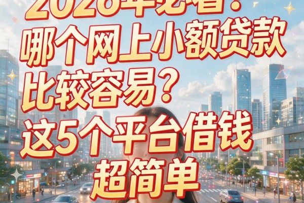 2026年必看！哪个网上小额贷款比较容易？这5个平台借钱超简单