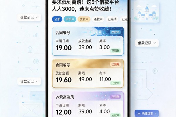 要求低到离谱!这5个借款平台人人3000,速来点赞收藏!