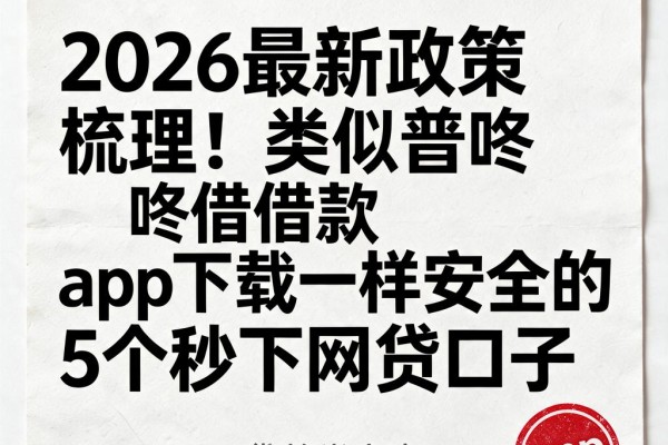 2026最新政策梳理！类似普咚借借款app下载一样安全的5个秒下网贷口子