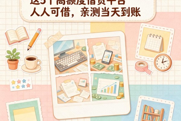 不查征信秒批5000！这5个高额度借贷平台人人可借，亲测当天到账