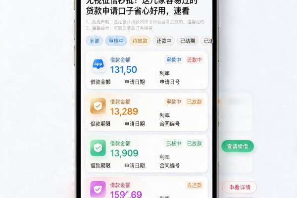 无视征信秒批!这几家容易过的贷款申请口子省心好用,速看