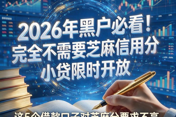 2026年黑户必看！完全不需要芝麻信用分的小贷限时开放，这5个借款口子对芝麻分要求不高，额度5000速申！
