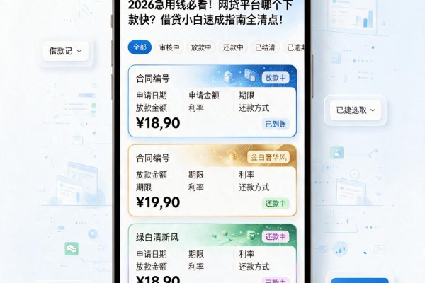 2026急用钱必看!网贷平台哪个下款快?借贷小白速成指南全清点!