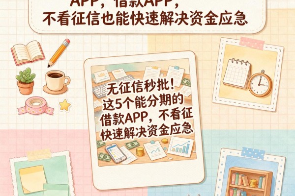 无征信秒批!这5个能分期的借款APP,不看征信也能快速解决资金应急