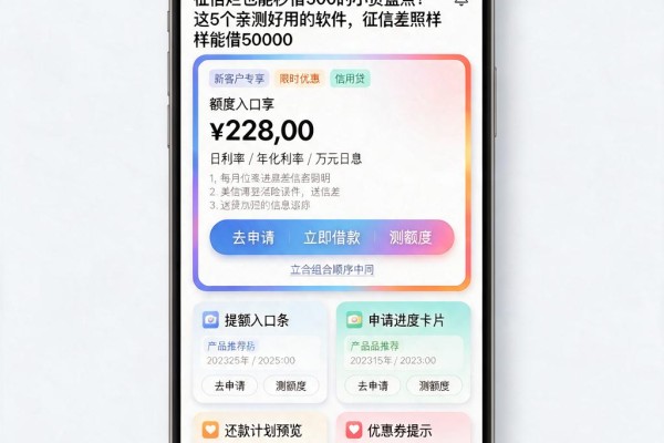 征信黑、征信不好、征信烂也能秒借500的小贷盘点!这5个亲测好用的软件,征信差照样能借50000