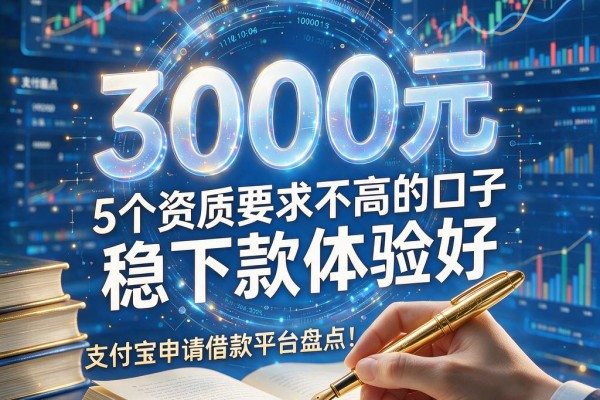 支付宝申请借款的平台盘点!5个资质要求不高的口子,3000元稳下款体验好