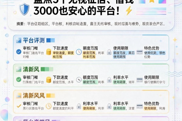 2026黑户秒下口子10000元!盘点5个无视征信、借钱3000也安心的平台
