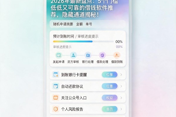 2026年最新盘点:5个门槛低又可靠的借钱软件推荐,隐藏通道揭秘!