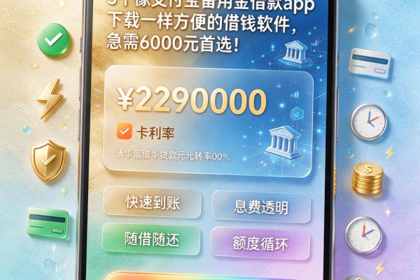 5个像支付宝备用金借款app下载一样方便的借钱软件,急需6000元首选!