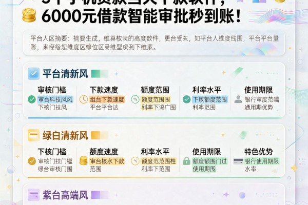 2026年最新盘点:5个手机贷款当天下款软件,6000元借款智能审批秒到账!