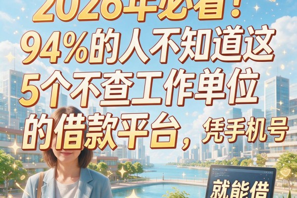 2026年必看！94%的人不知道这5个不查工作单位的借款平台，凭手机号就能借