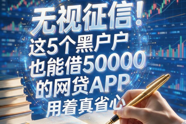 无视征信!这5个黑户也能借50000的网贷APP,用着真省心