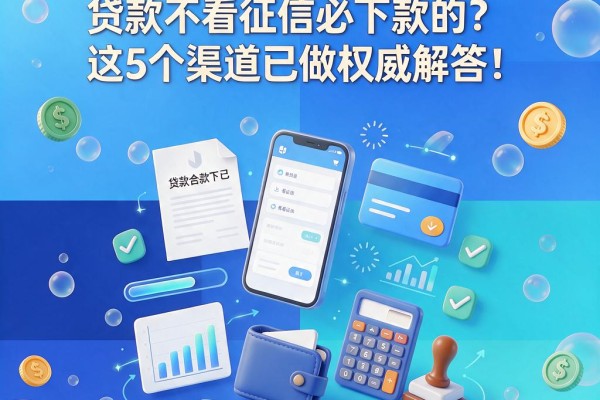 2026速看!黑户有什么贷款不看征信必下款的?这5个渠道已做权威解答!