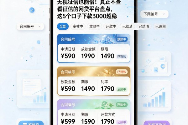 无视征信也能借!真正不查看征信的网贷平台盘点,这5个口子下款3000超稳