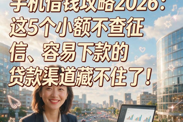 手机借钱攻略2026:这5个小额不查征信、容易下款的贷款渠道藏不住了!