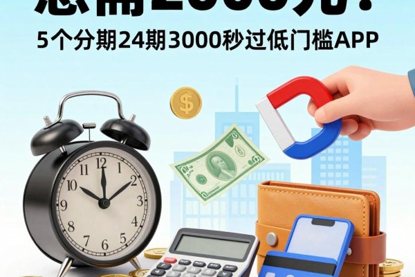 急需2000元？这5个分期24期、3000秒过的低门槛APP，到账超快！