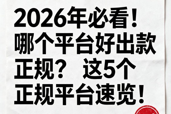 2026年必看！哪个平台好出款正规？这5个正规平台速览！