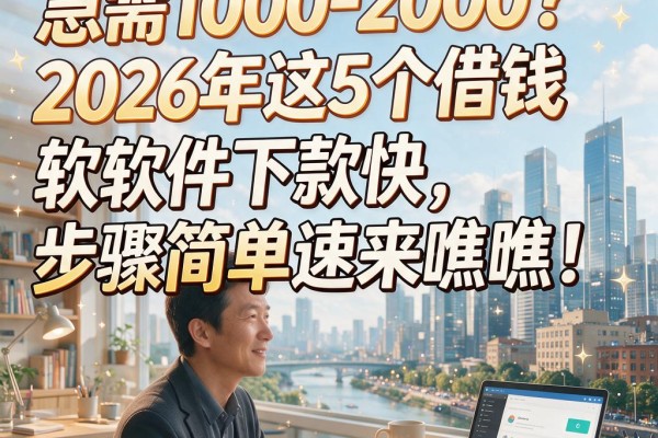 急需1000-2000?2026年这5个借钱软件下款快,步骤简单速来瞧瞧!