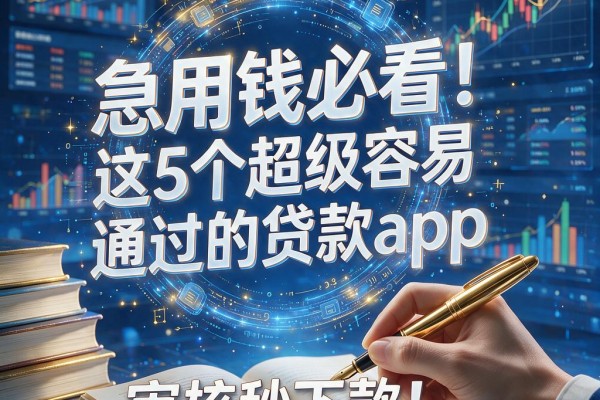 急用钱必看!这5个超级容易通过的贷款app,审核秒下款!