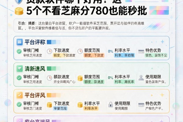 2026精选!黑户能下款的贷款软件哪个好用?这5个不看芝麻分780也能秒批