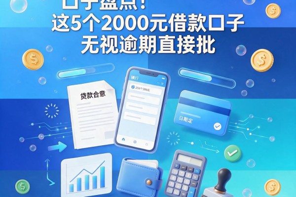 正在逾期也能下款的口子盘点!这5个2000元借款口子无视逾期直接批