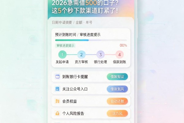 2026急需借500的口子？这5个秒下款渠道盯紧了！