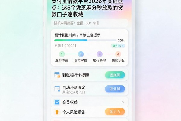 支付宝借款平台2026年实锤盘点:这5个凭芝麻分秒放款的贷款口子速收藏