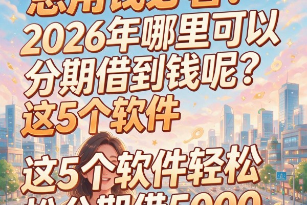 急用钱必看!2026年哪里可以分期借到钱呢?这5个软件轻松分期借5000