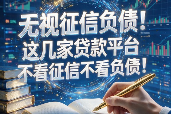 无视征信负债!这几家贷款平台不看征信不看负债,下款反馈超友好
