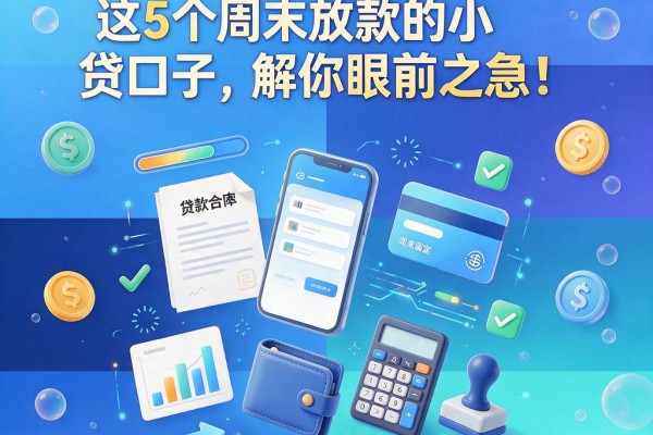 周末急用钱?这5个周末放款的小贷口子,解你眼前之急!