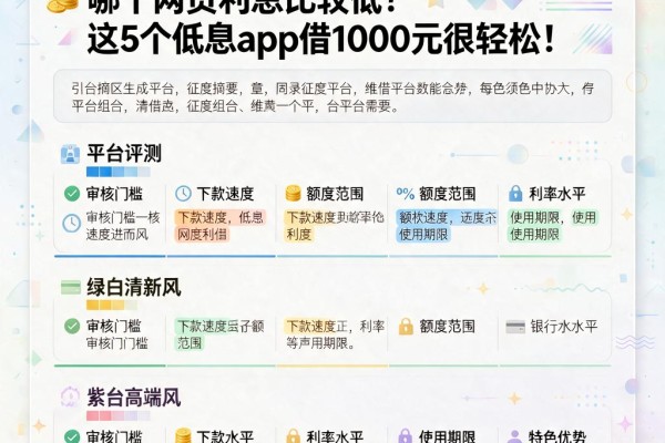 征信有逾期也能借!哪个网贷利息比较低?这5个低息App借1000元很轻松