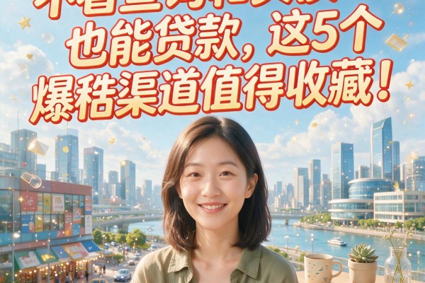 不看查询和负债也能贷款,这5个爆款渠道值得收藏!