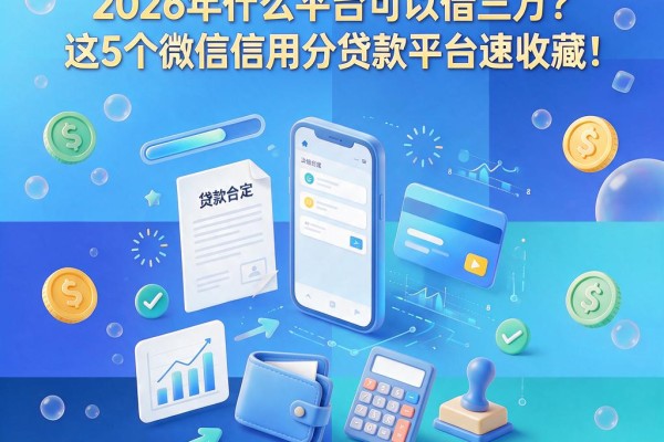 急用3万看这里！2026年什么平台可以借三万？这5个微信信用分贷款平台速收藏