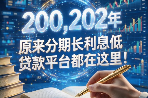 原来分期长利息低的贷款平台都在这里!这5个秒放款靠谱口子可优选