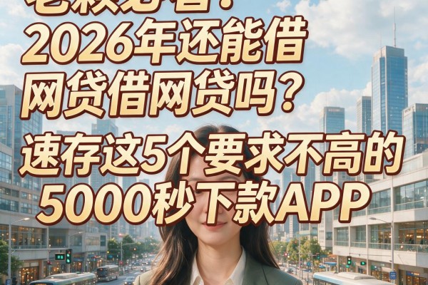 老赖必看!2026年还能借网贷吗?速存这5个要求不高的5000秒下款APP