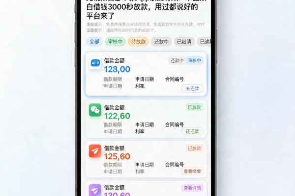 无视黑白必下款App亲测有效！不查黑白借钱3000秒放款，用过都说好的平台来了