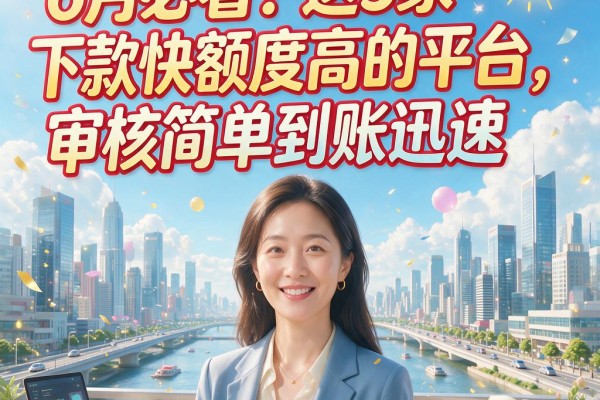 6月必看！这5家下款快额度高的平台，审核简单到账迅速