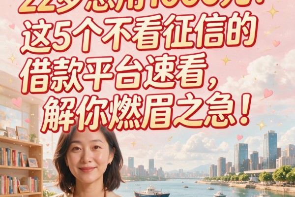 22岁急用1000元?这5个不看征信的借款平台速看,解你燃眉之急!